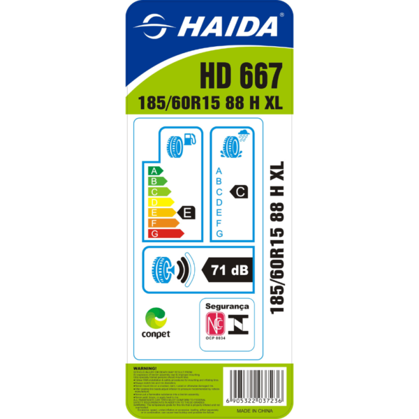 185/60 R15 88H XL HD667 Haida - Image 3