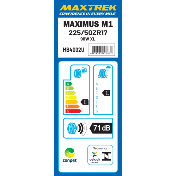 225/50 ZR17 98W XL Maximus M1 Maxtrek - Image 3