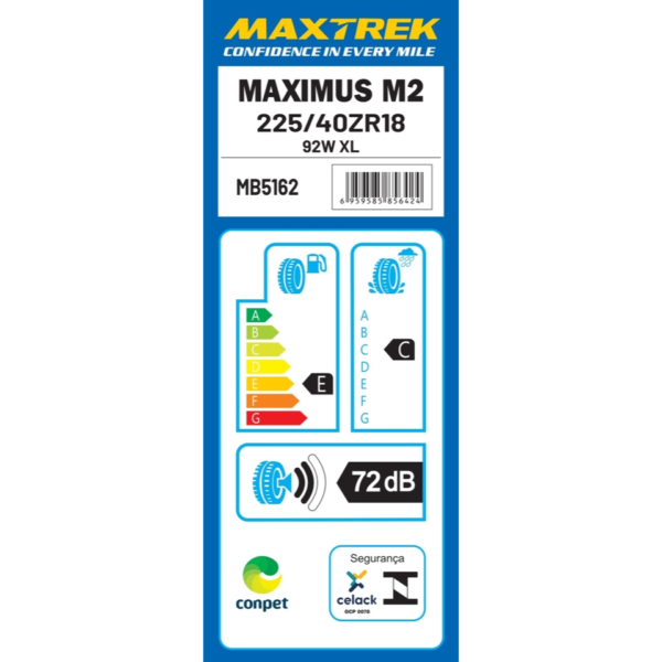 225/40 ZR18 92W XL Maximus M2 Maxtrek - Image 3